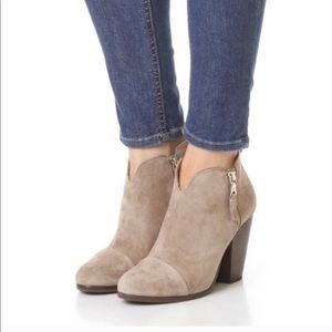 Rag & Bone Margot taupe suede booties
